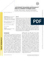 Alcoholic Fermentation and Nitrogen Source