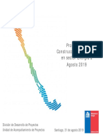 Proyectos en Construcción e Inversión en sector Energía a Agosto 2019