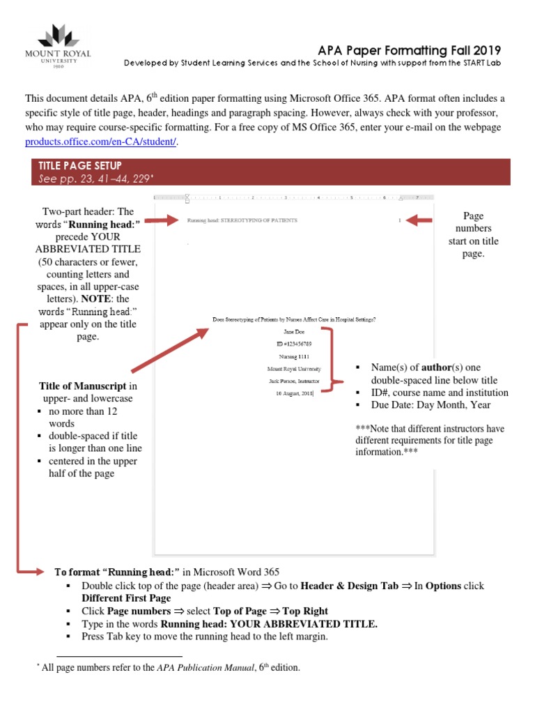 APA Paper Formatting Guide 2019 | PDF | Stereotypes | Paragraph