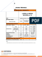 Ficha Técnica de Ladrillo