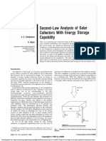 1985 - 2 Law Analysis of Solar Collectors With Energy Storage Capability