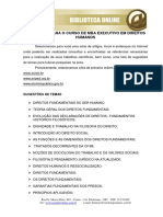 Mba Executivo em Direitos Humanos PDF