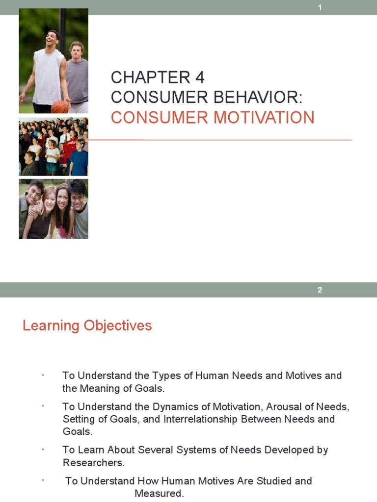 Consumer Motivation Insights | PDF | Motivation | Motivational