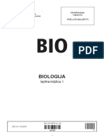 Biologija Ispitna Knjizica 1 2019. Ljeto
