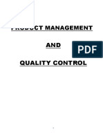AND Quality Control: Product Management