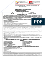 Lineas de Investigación Del PNFA