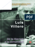 Villoro, Luis de La Libertad a La Comunidad