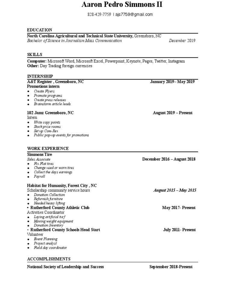 NCAT Resume Finished PDF