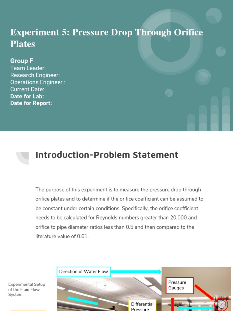 Pressure Drop Measurement in Orifice Plates | PDF | Soft Matter ...