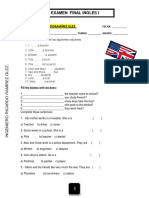 Examen Final Ingles I: Ing. Ricardoramírez Glez