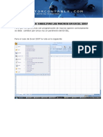 Manual Habilitación de Macros Excel 2007 PDF