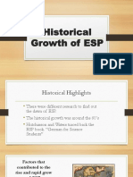 Historical Growth of ESP
