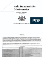 Pa Core Math Standards