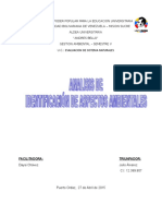 Analisis de Identificación de Aspectos Ambientales