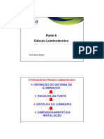 Slide de Cálculo Luminotécnico