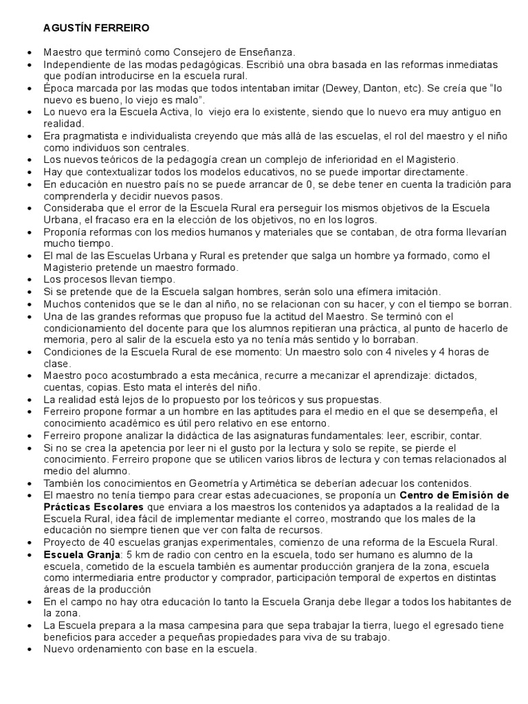 Agustín Ferreiro Resumen Ideas PDF John Dewey Epistemología