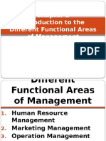Chapter 8 Intro To Different Functional Areas of MNGT