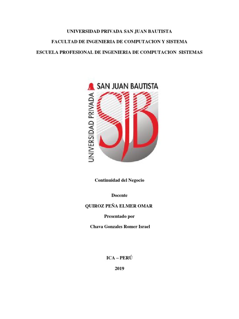 Fases de Gestión de Continuidad del Negocio | PDF | La seguridad ...