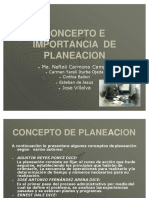 Presentacion Concepto e Importancia de La Planeacion Fundamentos de Gestion Empresarial