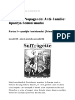 Originile Propagandei Anti-Familie Apariția Feminismului - Baricada