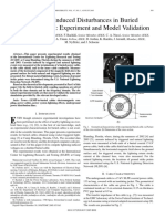 Lightning Induced Disturbances in Buried Cables-Part II: Experiment and Model Validation