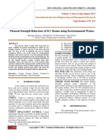 Flexural Strength Behaviour of R C Beams Using Environmental Wastes