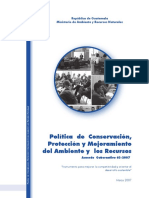 Política Conservación, Protección Del Ambiente y Recursos Naturales PDF