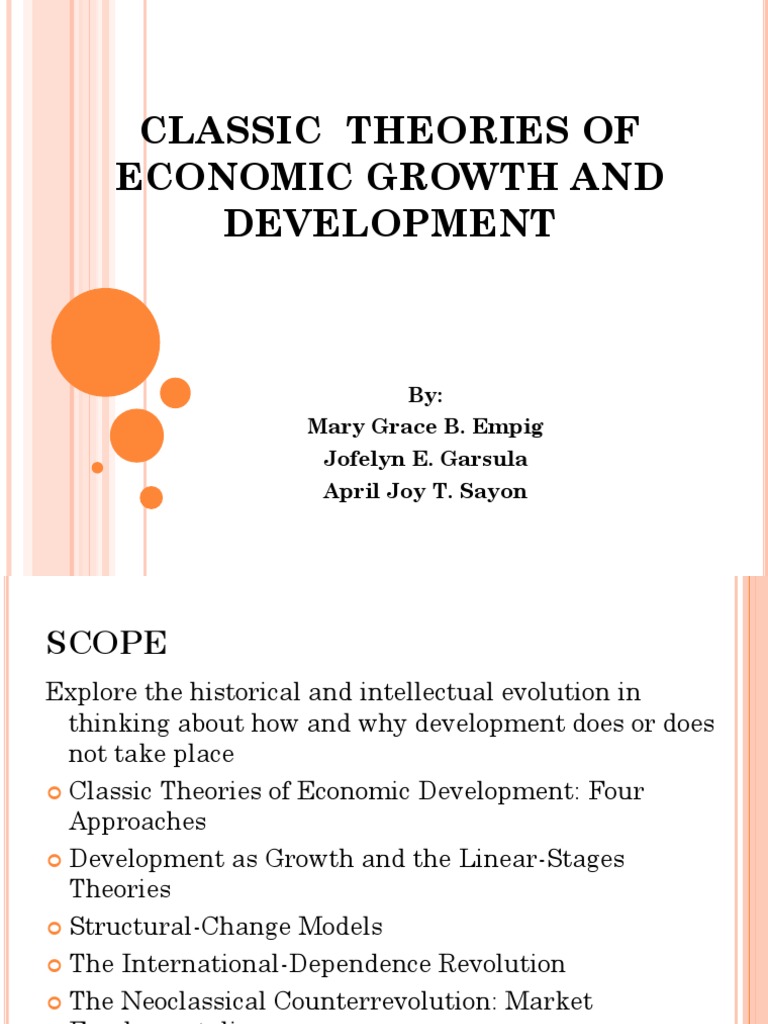 Classic Economic Growth Theories Explained | PDF | Economic Growth ...