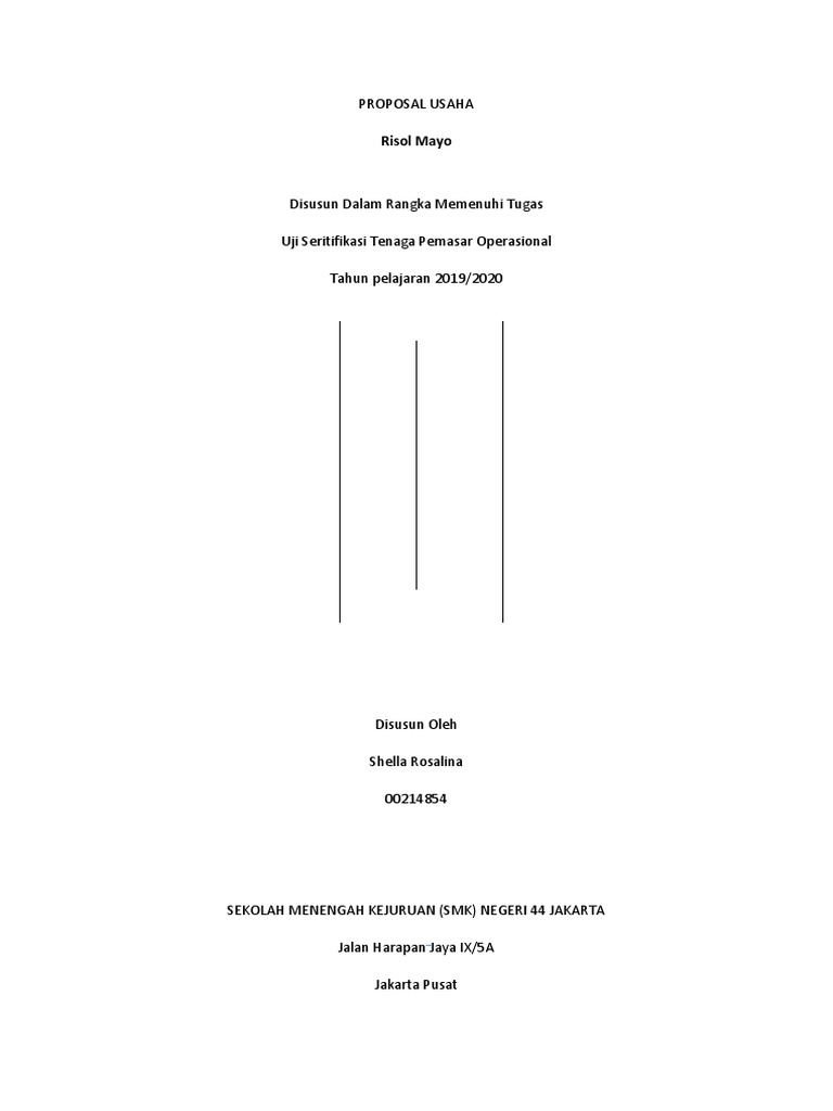 Proposal Usaha Risol Mayo Terjangkau | PDF | Memasak, Makanan, & Anggur