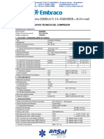 Código: 575017 Motoc - EMBRACO 1/6 - EMI60HER - R134-S/enf-: Datos Técnicos Del Compresor