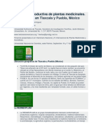 La Cadena Productiva de Plantas Medicinales CASO TLAXCALA