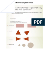 Transformación Geométrica