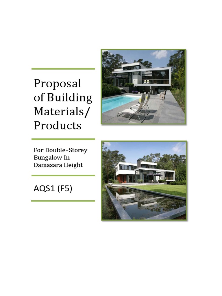Proposal of Building Materials | PDF | Flooring | Tile
