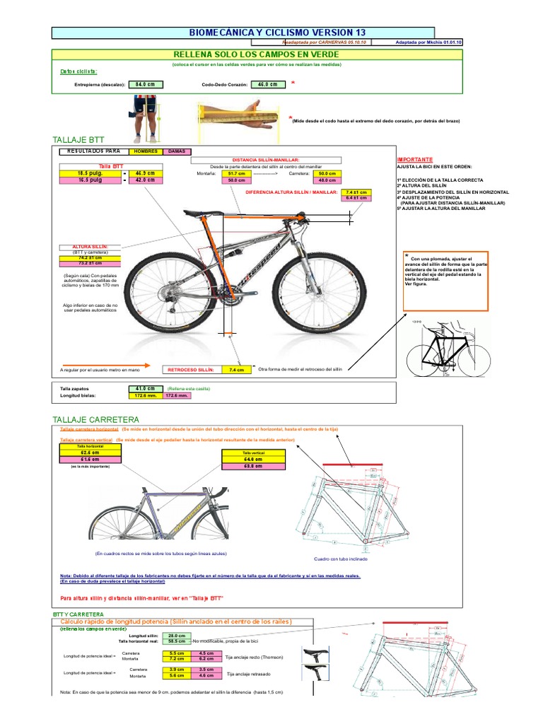 Biomecanica MTB v.13 y Desarrollos PDF | Transporte impulsado por humanos | Viaje de aventura