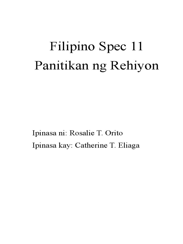 Panitikan | PDF