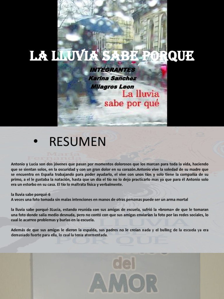 La Lluvia Sabe Porque PDF - 1707064458