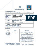 Enrollment Form 2020: Nikhil Kumar Sinha