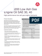 Hdax 5200 Low Ash Gas Engine Oil SAE 30, 40
