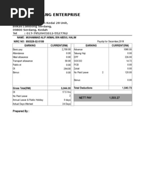 Payslip