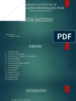 Aissms'S Institute of Information Technology, Pune: Paper Battery