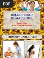 Role of Child Health Nurse