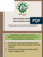 P3K KASUS TERTENTU Ruang Terbatas & Sengatan Listrik