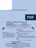 Prepositional Phrase and Adjective Clause