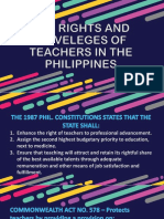 The Rights and Priveleges of Teachers in The Philippines13