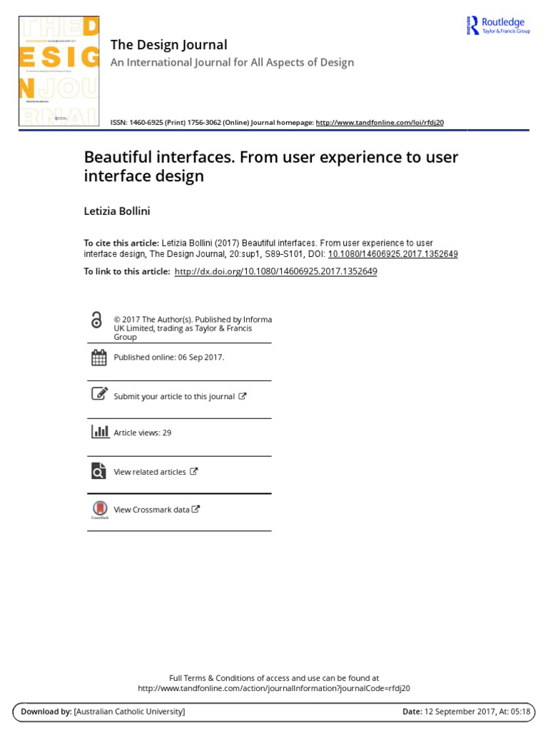 Beautiful Interfaces. From User Experience To User Interface Design ...