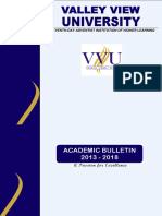 VVU Academic Bulletin PDF