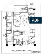 3 Bedroom (606-A) Mechanical Layout As-Built Plan