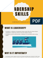 Leadership Skills: Corporate Communications