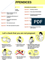 Appendices: Tools For Clients and Providers Information For Providers