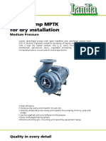 MPTK Medium Pressure Pump Performance Specs